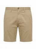 Black Harborline Stretch Chino Shorts packshot product photo