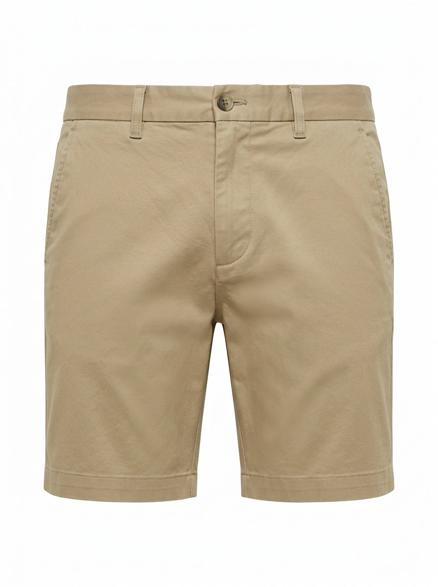 Black Harborline Stretch Chino Shorts packshot product photo