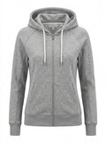 Gray Heatherline Zip Lounge Hoodie packshot product photo