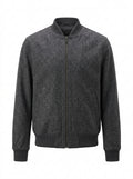 Olive Ironcrest Wool Blend Bomber packshot product photo