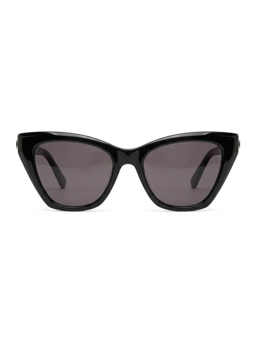 Black Luna Cat-Eye Sunglasses packshot product photo