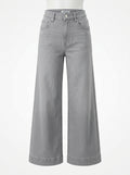 Gray Luna Drift Wide Leg Jeans packshot product photo