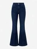 White Marina Sailor Flare Jeans packshot product photo