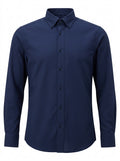Navy Midnight Microcheck Button-Down Shirt packshot product photo