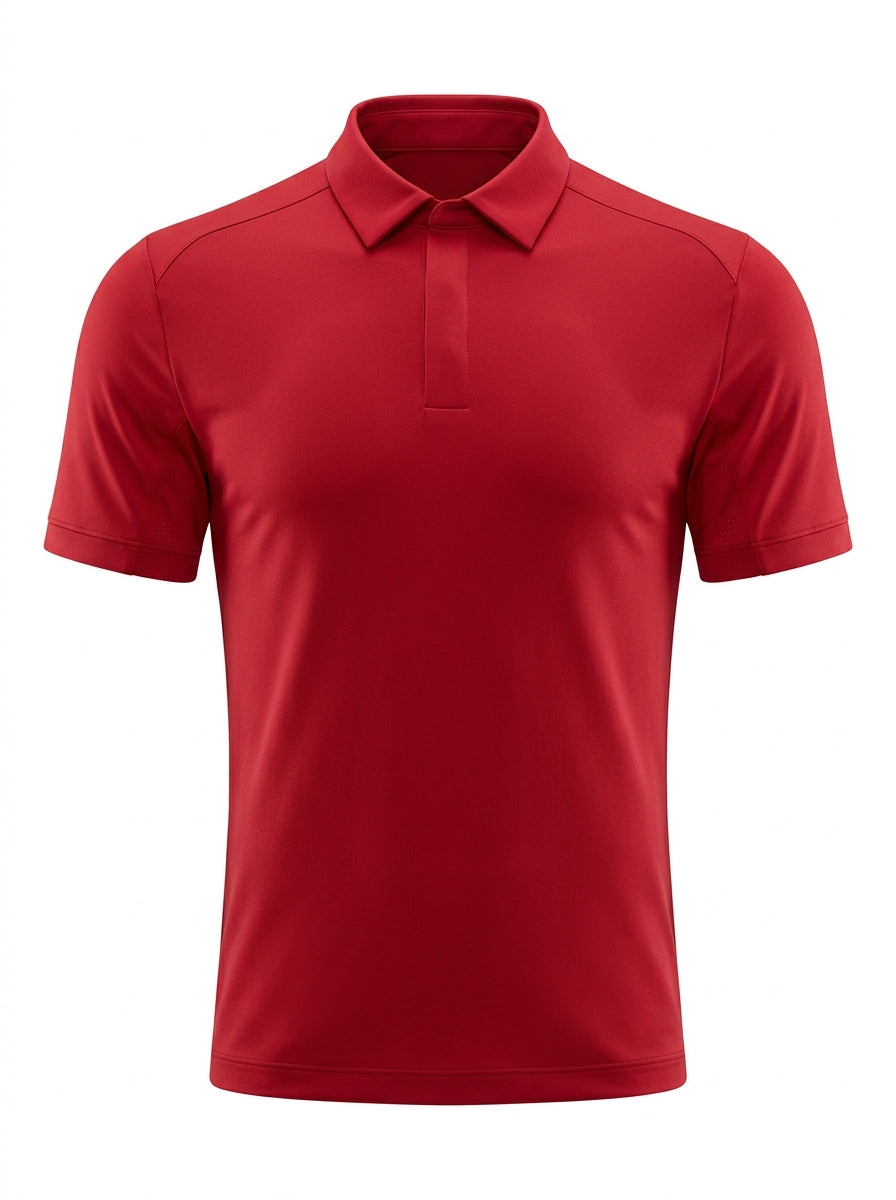 White Monaco Performance Polo packshot product photo