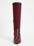 Burgundy Nocturne Stretch Knee-High Boot packshot product photo