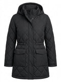 Black Northmere Quilted Utility Parka packshot product photo