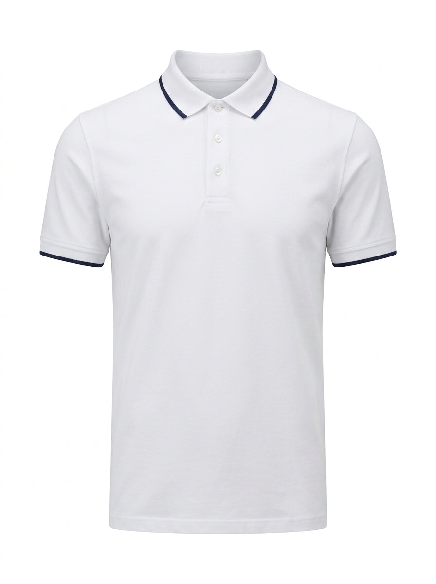 Black Regatta Tipped Collar Polo packshot product photo