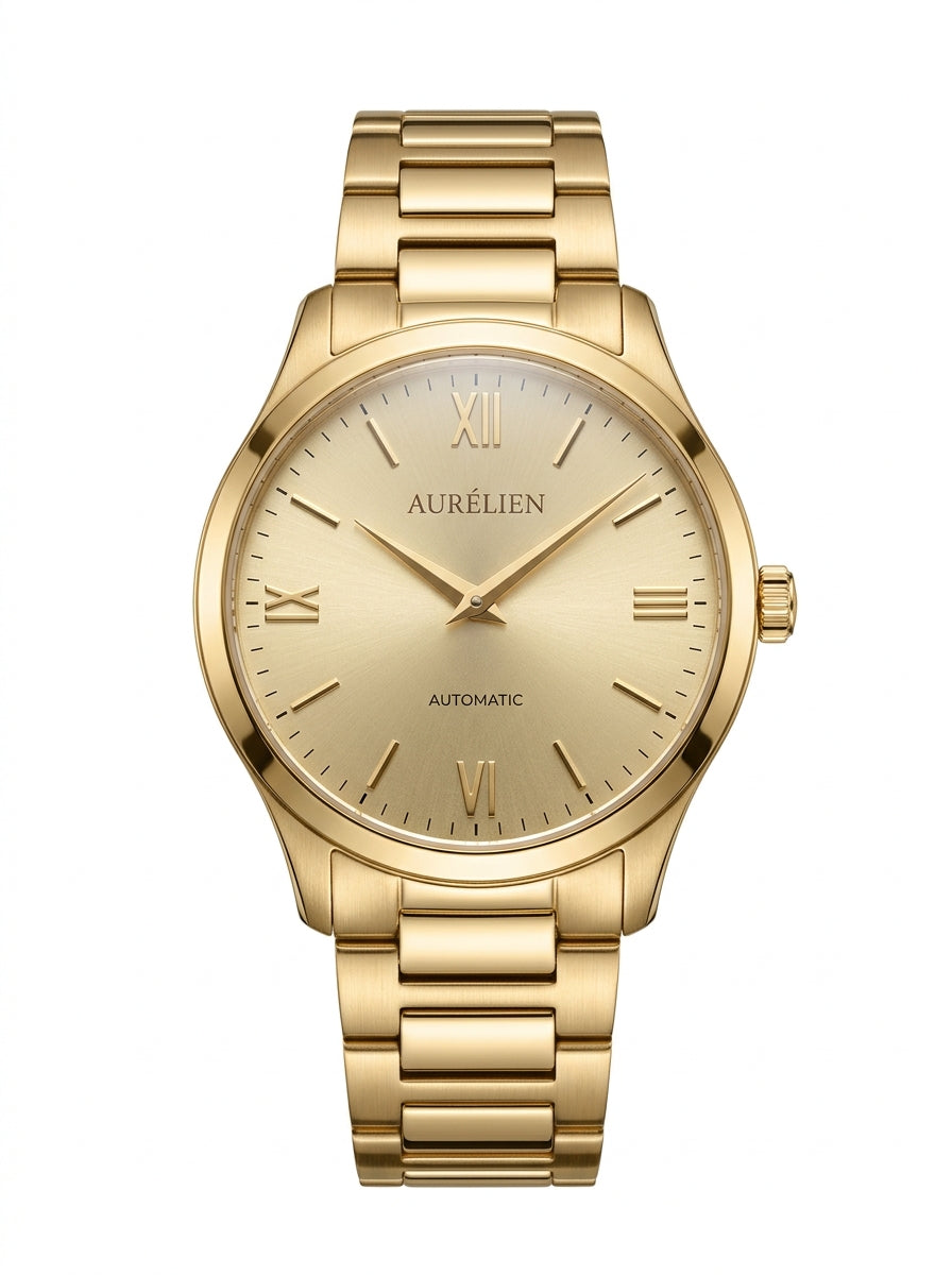 Gold Regent Aureate Dress Watch packshot product photo