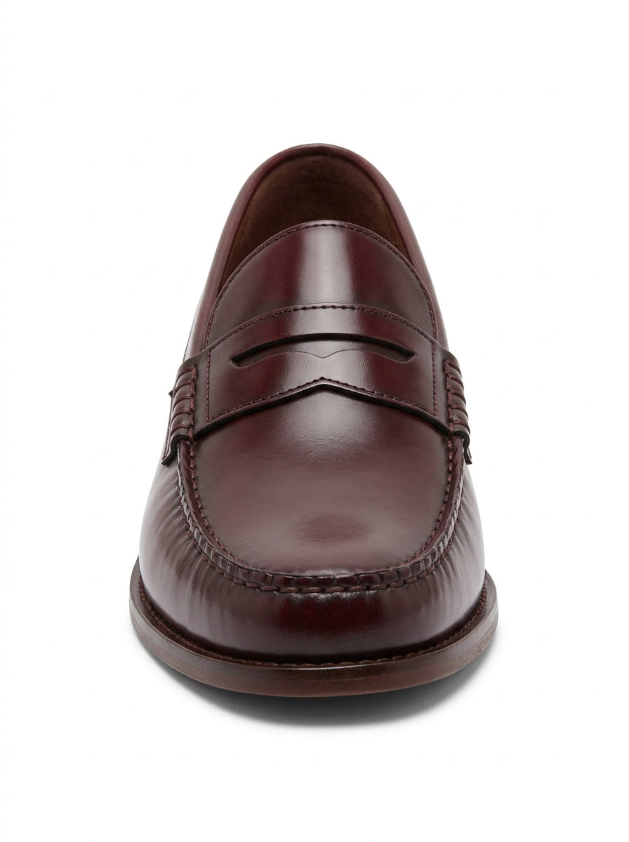 Burgundy Regent Saddle Loafer packshot product photo