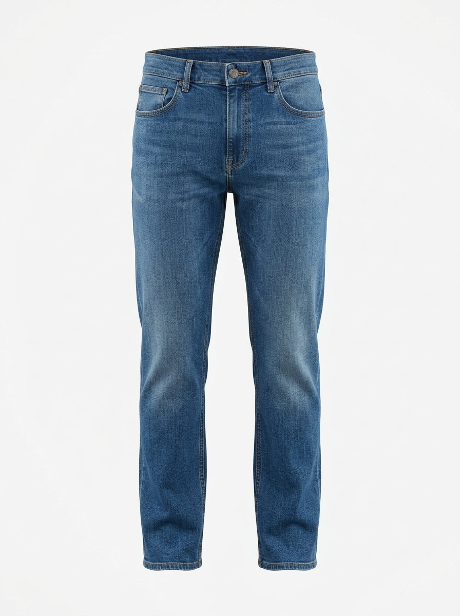 Blue Ridgeway Classic Straight Jeans packshot product photo