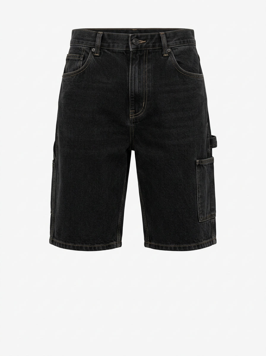 Olive Ridgeway Denim Carpenter Shorts packshot product photo