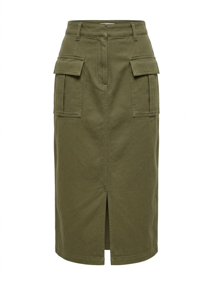 Burgundy Rowan Utility Pocket Skirt packshot product photo