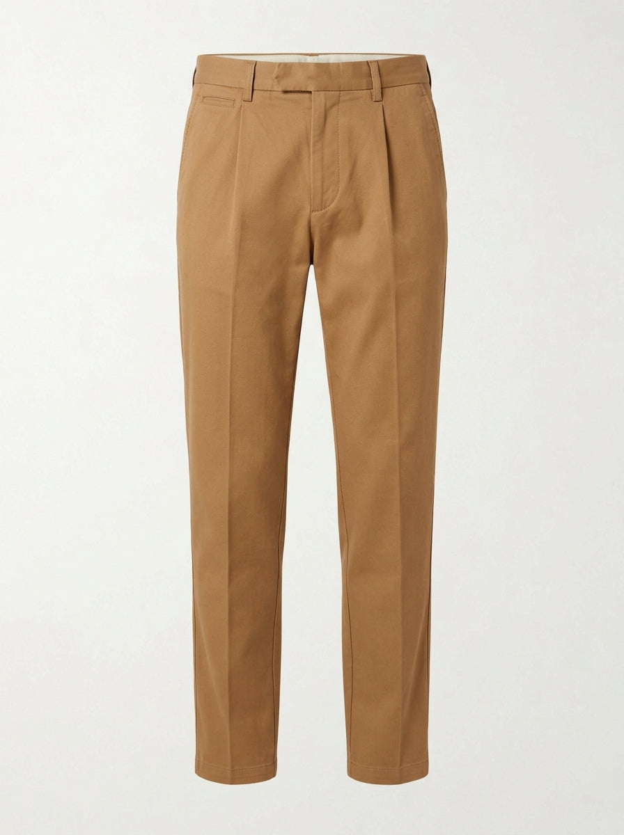 Tan Sandbar Pleated Heritage Chino packshot product photo