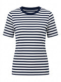 Navy Seabound Breton Stripe Tee packshot product photo