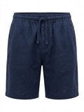 Khaki Seabrook Linen Blend Drawstring Shorts packshot product photo