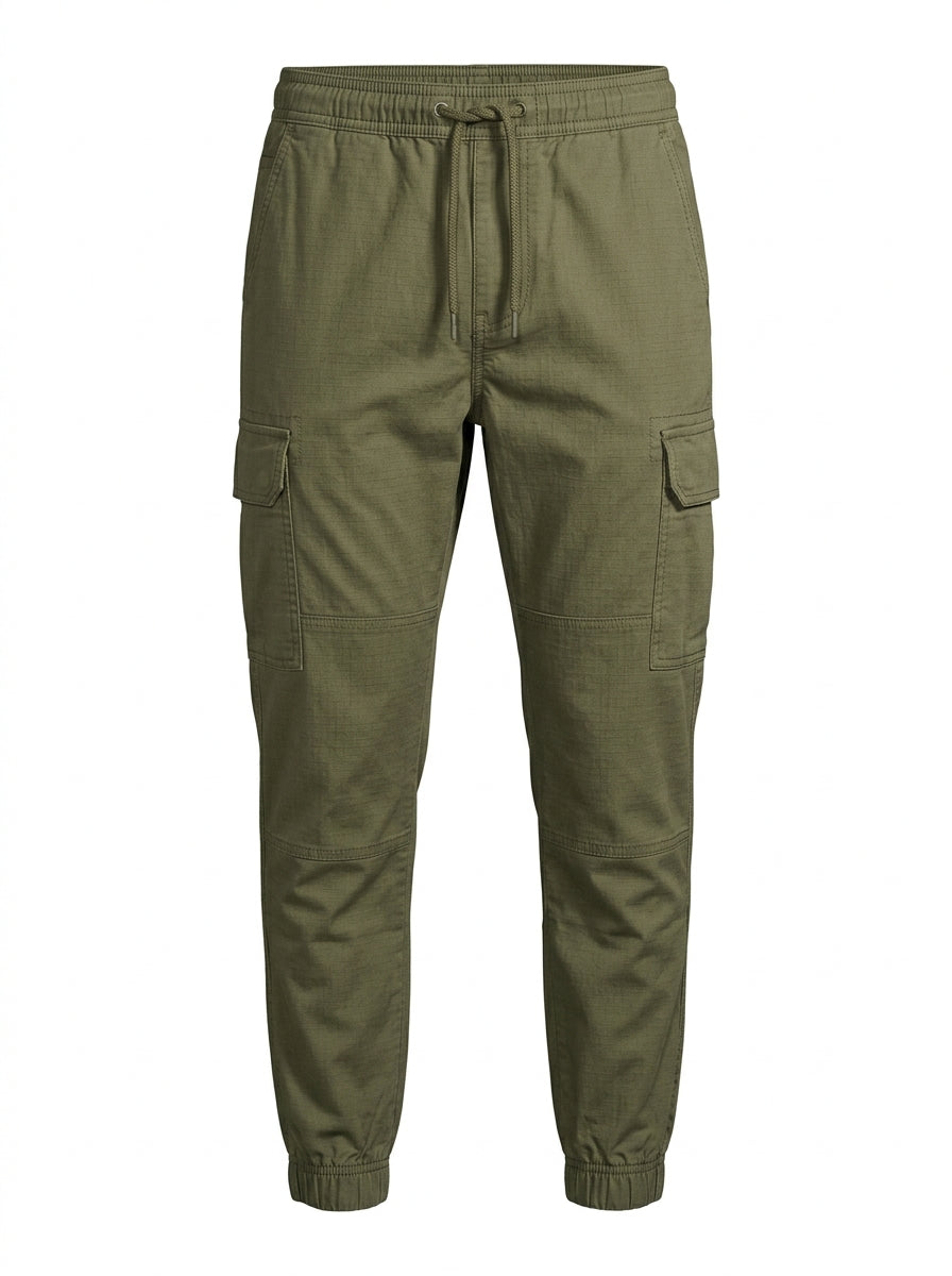 Olive Trailhead Ripstop Cargo Joggers packshot product photo