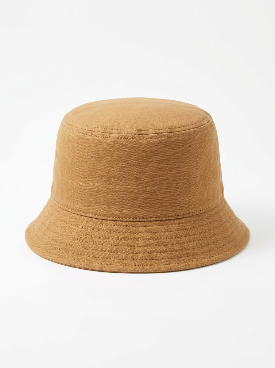 Camel Trailmark Canvas Bucket Hat packshot product photo