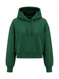 Forest Green Trailsoft Cropped Utility Hoodie packshot product photo