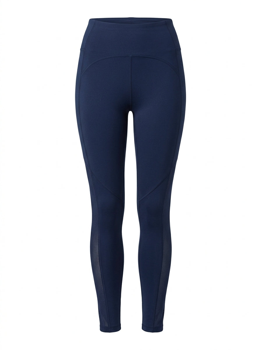 Black Velocity Mesh Panel Legging packshot product photo